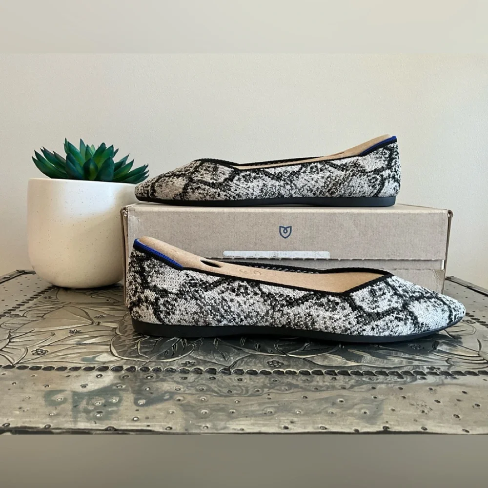 NIB Rothy's The Point Flats in Python, Size 9 - Picture 3 of 7